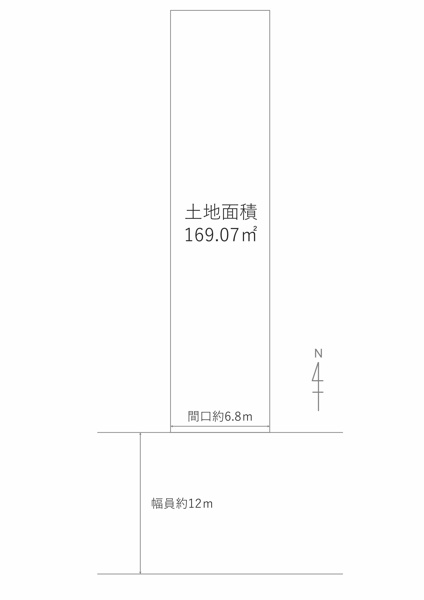 【名古屋市西区西原町土地の間取り】
