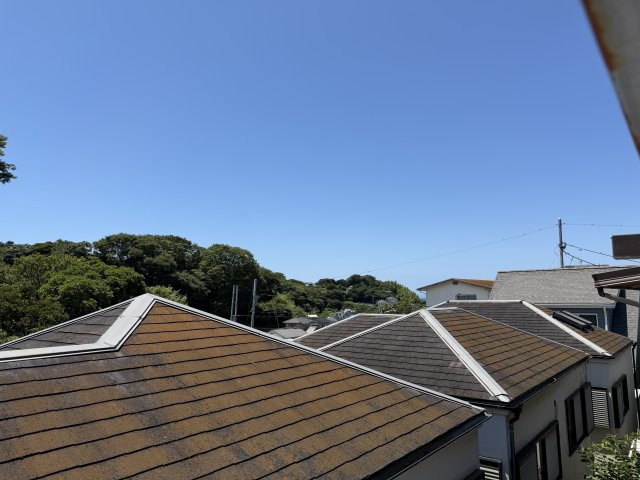 バルコニーから見える景色です。陽当たり良好です。