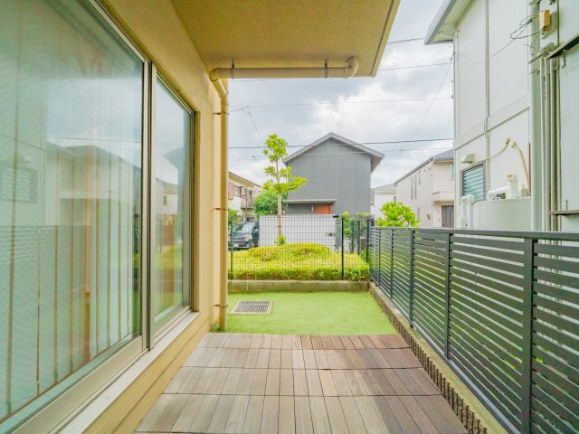 お庭の付いた物件です
