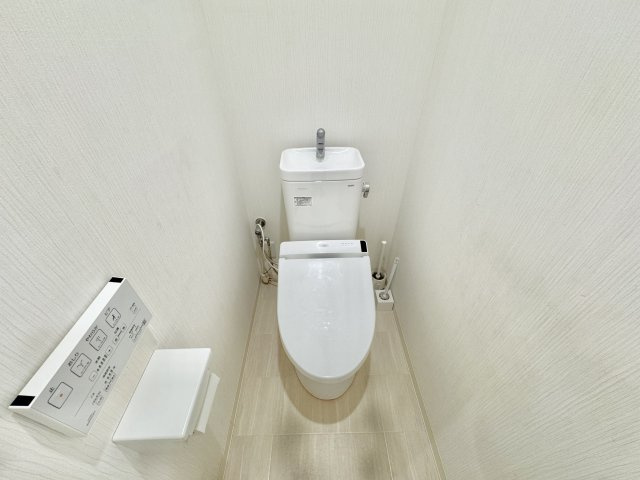 清潔感のあるトイレです。