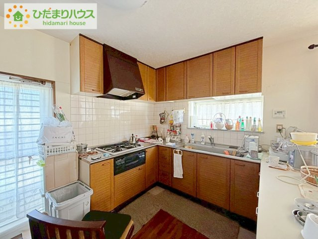 キッチンに勝手口があり、家事動線が良い間取りです！