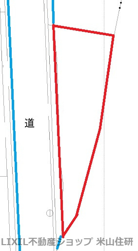 【南アルプス市飯野　事業用地向け売地の間取り】