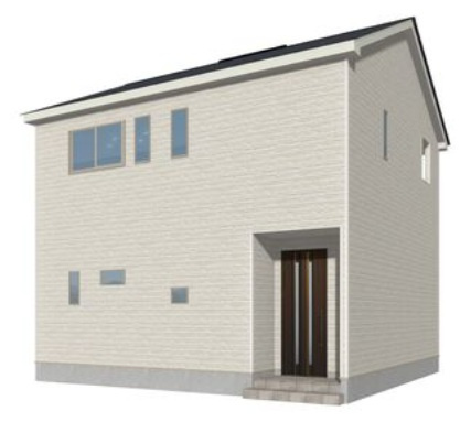 【完成予想図】1号棟　建築中