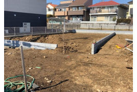 八王子市東中野の新築戸建ての外観