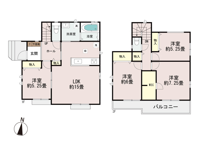 建物参考プラン／面積95.63平米(28.92坪)　参考プラン建物価格／1400万円　※内訳については変更になる場合があります。参考プラン価格は目安となります。