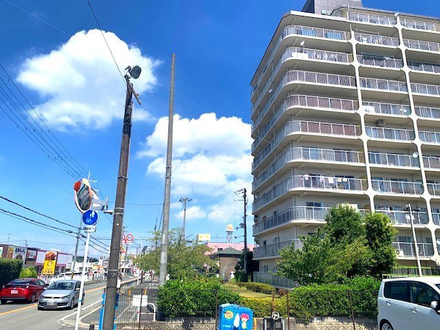 マンション周辺の植栽が目隠しになり、前面道路からの視線が気になりにくいのも嬉しいポイント！ぜひ一度、現地をご覧ください。