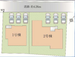 区画図です。1号棟