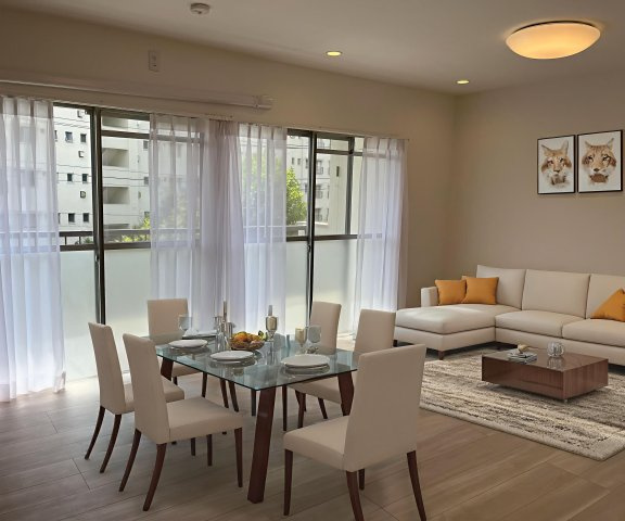 本画像はCGで作成しており、実際に現地に家具は置かれておりません。また、価格に家具は含まれておりません。