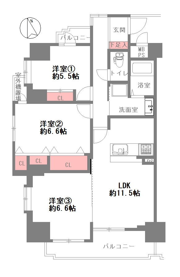 間取り：327002345689
