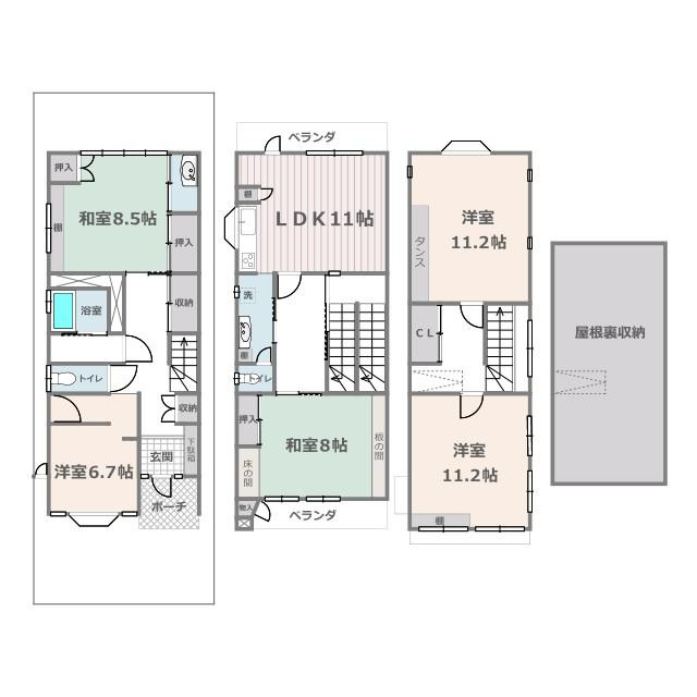 間取り：326000229207