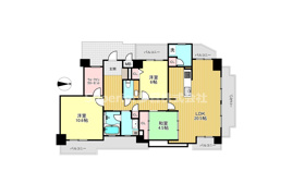  中古マンション シャリエ大津朝日が丘の間取り