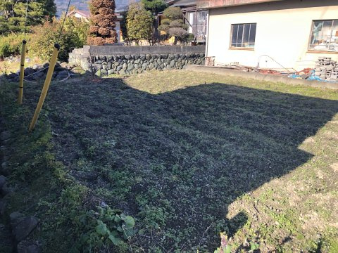 【南アルプス市落合　売地の外観】