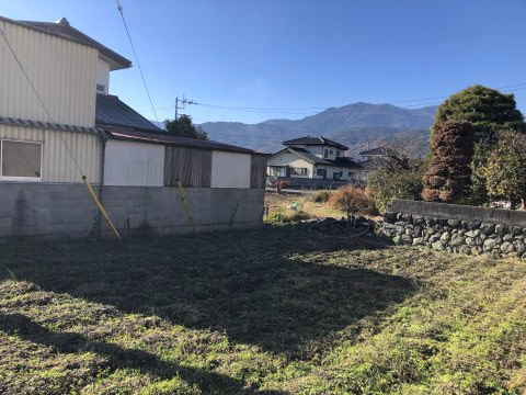 【南アルプス市落合　売地の外観】