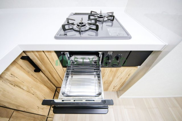 魚焼きグリル付きガスコンロ