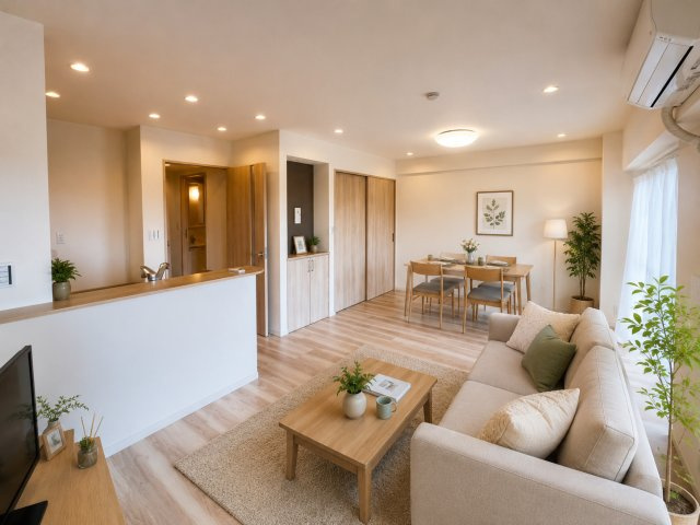 ☆Living　Room☆　家具のレイアウトがしやすい広々空間。※家具等はCGによるイメージです