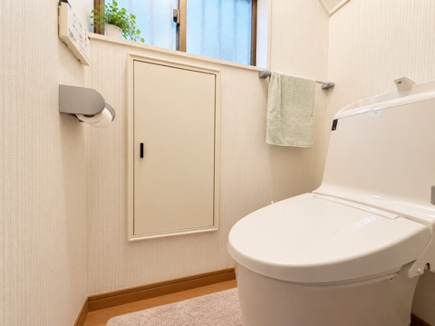2階部分　トイレ　シンプルで使いやすいトイレです。