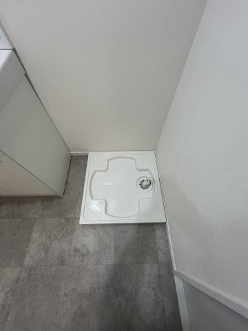 防水パン付洗濯機置場です。