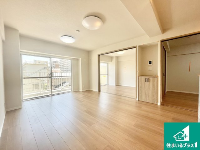 15．2帖のＬＤＫです！5．0帖の洋室と合わせて20帖以上の空間として広々使うこともできます♪【現地写真】