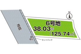 柏原市田辺 売土地の間取り