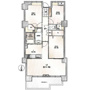 コスモシティ北千住の間取り
