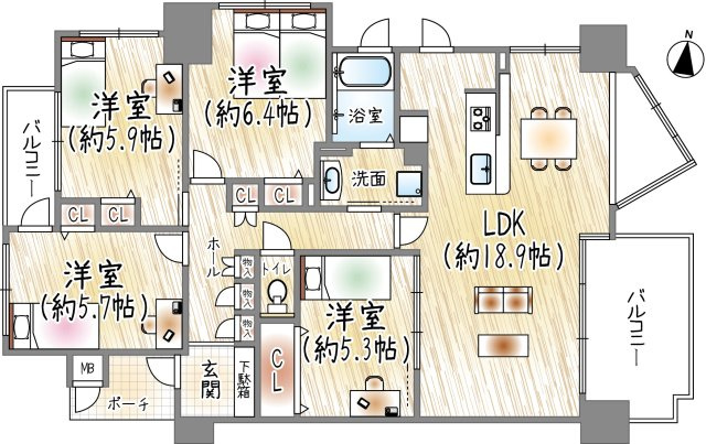間取り：328000665332