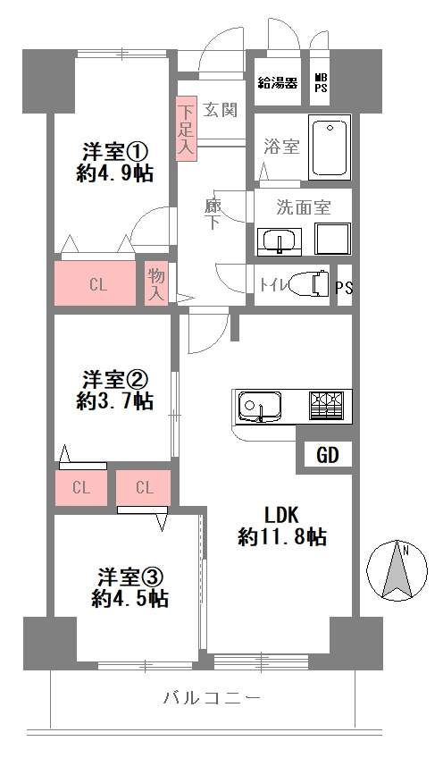 間取り：328000633545