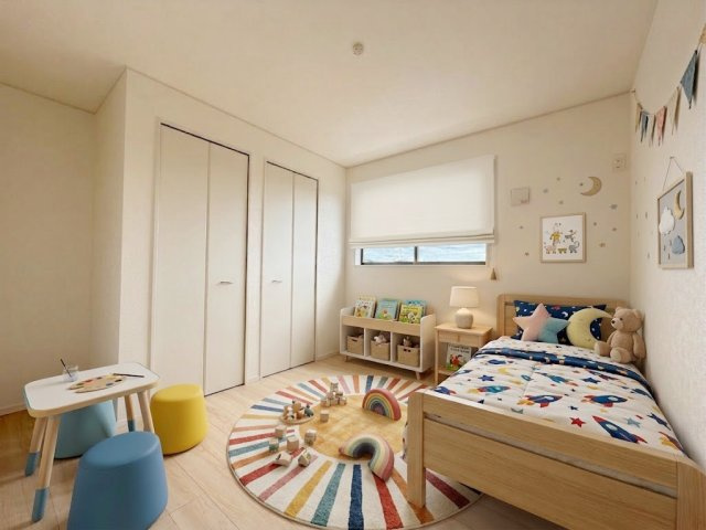 子ども部屋に好適なお部屋。内装が明るい色なのでお好みのお部屋にできます。※画像はイメージです。