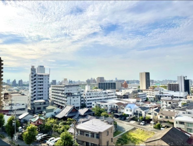 8階部分共用廊下からの眺望