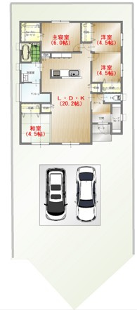 駐車場　2台