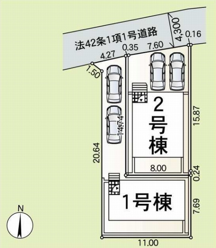 綾瀬市早川第7　新築一戸建て　全2棟