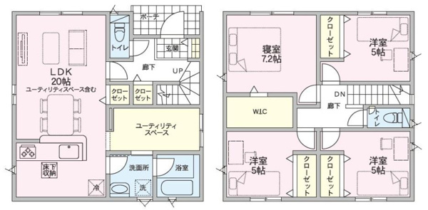 【新築 新潟市東区下場本町 第2 2号の間取り】