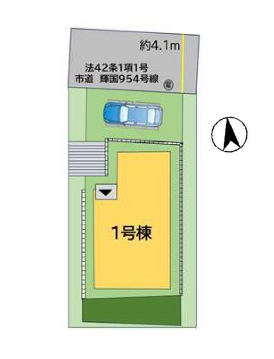 区画図です。　1号棟