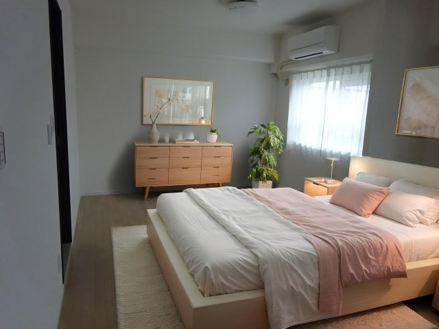 洋室家具配置例（バーチャルステージングのため家具付き販売ではありません。）