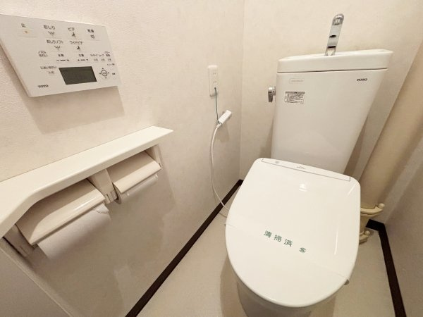 綺麗にお使いのトイレ部分