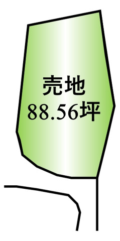 【甲府市大手3丁目　　売地の間取り】