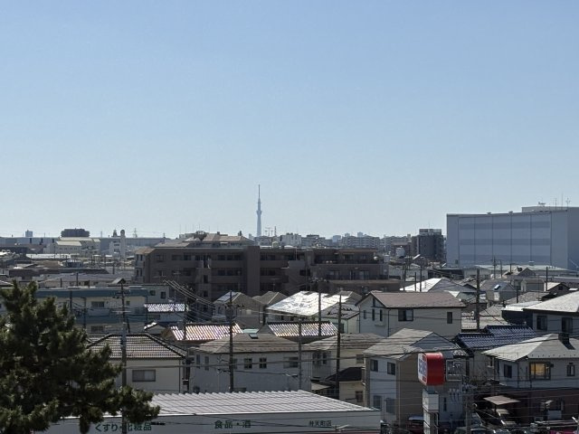 スカイツリーも見れる眺望