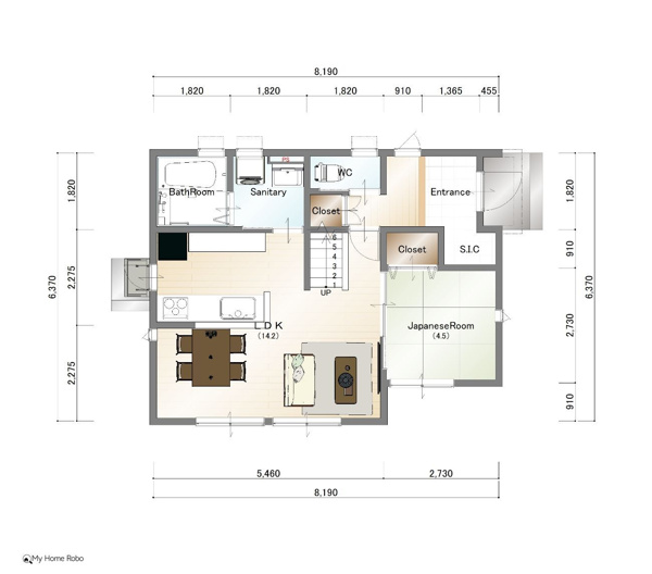 【熊西一丁目の間取り】