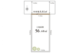東急東横線「武蔵小杉」売土地の区画図