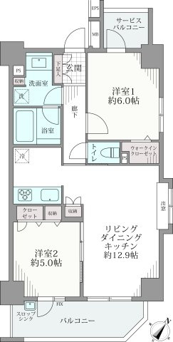 使い勝手と居住性を重視した使いやすいレイアウト。独立性の高い居室や使いやすい水回り動線、充実した収納スペースを備えており、快適でスマートな暮らしを実現するバランスの良い設計です。