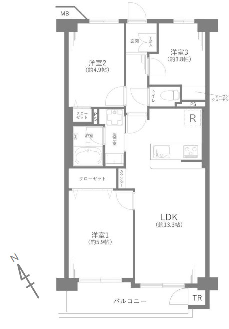 間取り：313004558397
