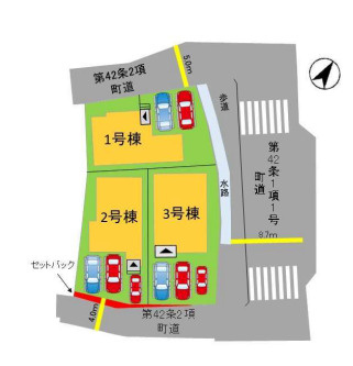 区画図です。2号棟