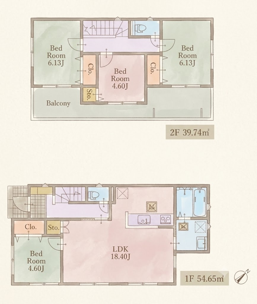 1号棟　間取り図