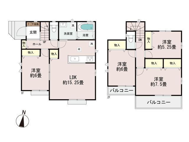 建物参考プラン／面積96.87平米(28.30坪)　参考プラン建物価格／1400万円　※内訳については変更になる場合があります。参考プラン価格は目安となります。