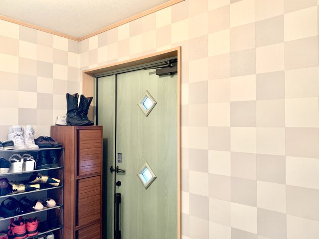 シンプルで使いやすい玄関です