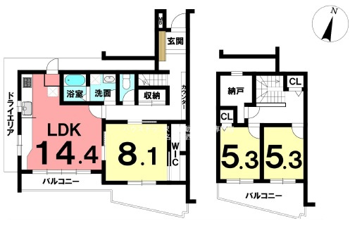 間取り：323000564444