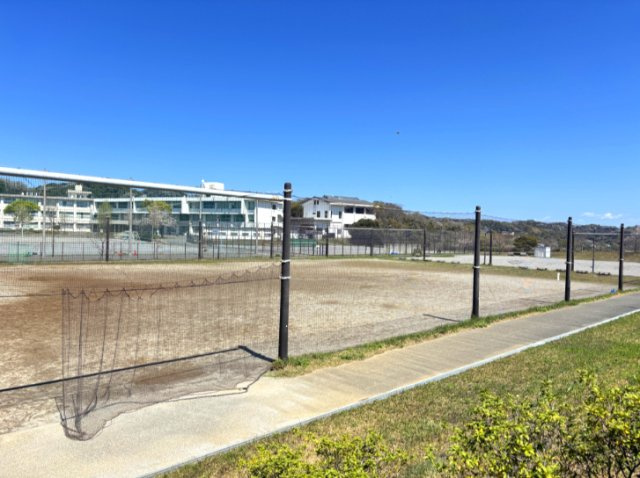 プール横の公園になります
