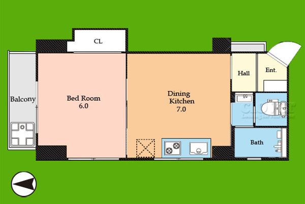 シャンボール南高円寺の間取り