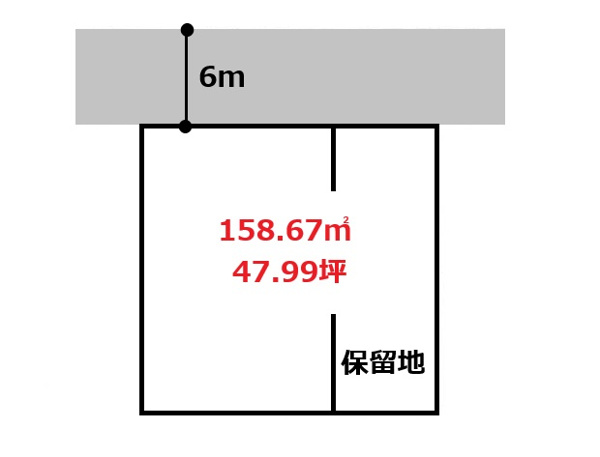 【前橋市文京町売地の間取り】