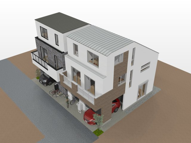 LDK25.0帖+主寝室9.0帖+車庫+書斎付4LDKプラン(建物面積136.39平米、建物価格4480万円)