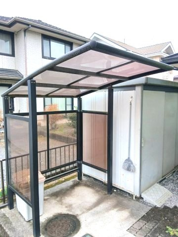 【その他設備／現地写真】サイクルポートが設置されています。意外と、あると便利なアイテムです。